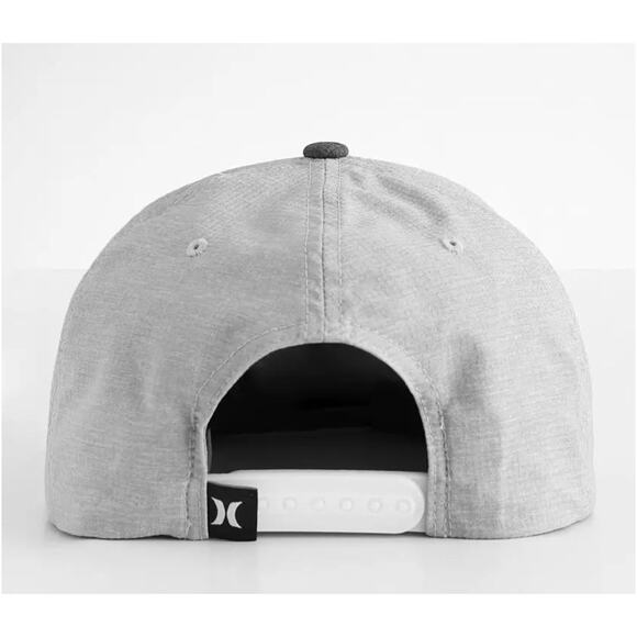 Hurley Men Hurley Surf and Skate Co Phantom Core Heathered Gray Snapback Hat Cap NEW